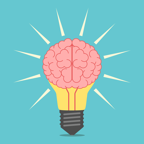 A graphic showing a brain in a light bulb, representing a lightbulb moment. This could symbolize living a more curious, creative life after working with an online therapist in Ontario. Learn more about signs of an unfulfilled life in Toronto, CA by contacting an online therapist in Ontario today.