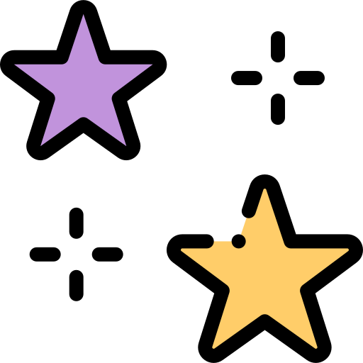 A purple star and yellow star sparkling.   This could represent fulfillment in life, meaningful and dreams come true.  Learn more about how you can find life fulfillment in Ontario, CA by searching for an Ontario therapist. They can assist you in creating a fulfillment in life in Ontario, CA via online therapy in Ontario and other services.